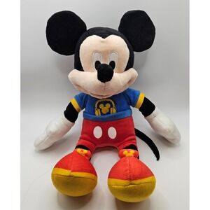Disney Mickey Mouse Clubhouse Plush Blue Shirt Headphones‎ Red Yellow Shoes Toy
